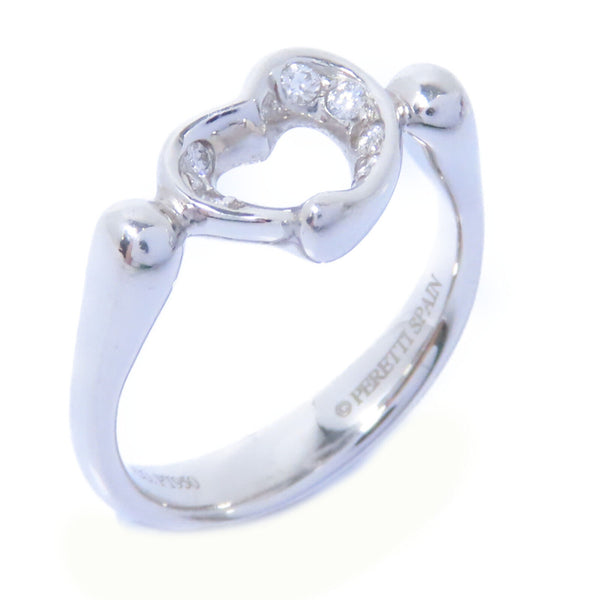 TIFFANY&CO Open Heart Ring PT950 Platinum US#4.25