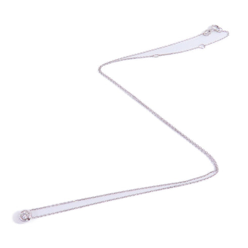 JEWELRY Diamond Necklace 18K White Gold v6