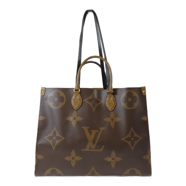 LOUIS VUITTON LV GHW On The Go Shoulder Tote Bag M45320 Monogram Giant Brown