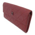 CHANEL Quilted CC SHW Long Wallet Calfskin Leather Red