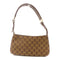 GUCCI GG GHW Shoulder Bag Canvas/Leather Brown