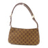 GUCCI GG GHW Shoulder Bag Canvas/Leather Brown