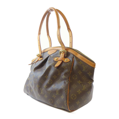 LOUIS VUITTON LV GHW Tivoli GM Shoulder Handbag M40144 Monogram Brown v2