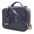 CHANEL CC GHW Vanity Bag 2 Way Shoulder Bag Calfskin Leather Navy