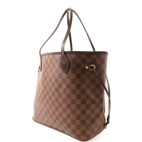 LOUIS VUITTON LV GHW Neverfull MM Tote Bag Damier Ebene N41358 Brown