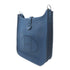 HERMES PHW Evelyne TPM Shoulder Bag Clemence Leather Bleu De Prusse/Blue