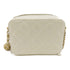 CHANEL Quilted CC GHW Camera Case Chain Shoulder Bag Lambskin Leather White