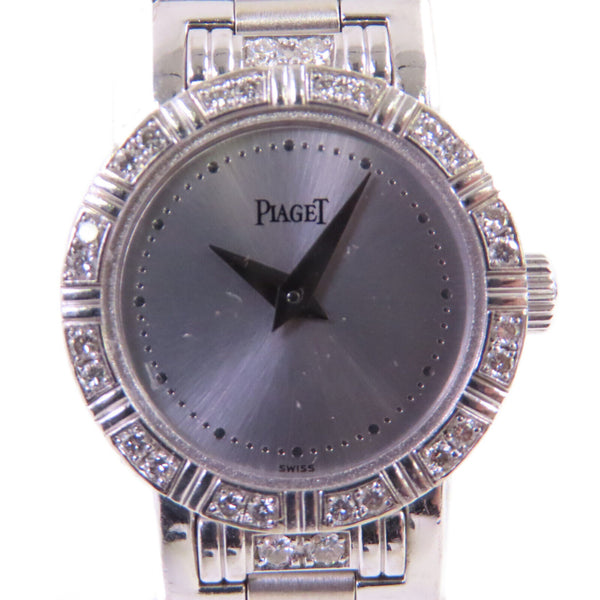 PIAGET Dancer Diamond Quartz Watch 5964AK818 18K White Gold Silver