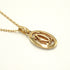 CARTIER Logo Double Necklace B7219300 Diamond 18K Pink Gold