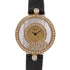 Chopard Happy Diamonds 4057 Quartz Watch 18K Yellow Gold Leather Belt