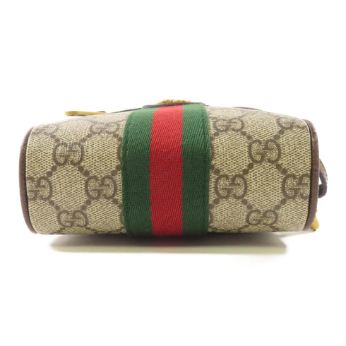 GUCCI GG GHW Ophidia GG Shoulder Bag 598127 PVC Coated Canvas