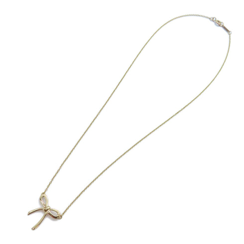 TIFFANY&CO Bow Necklace 18K Pink Gold