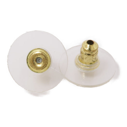 CHANEL CC GHW Earrings Metal Gold