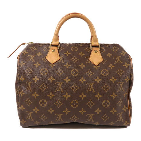 LOUIS VUITTON LV GHW Speedy 30 Hand Bag M41108 Monogram Brown v3