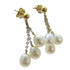 FINE JEWELRY Earrings 18K Yellow Gold/PVC Gold/White