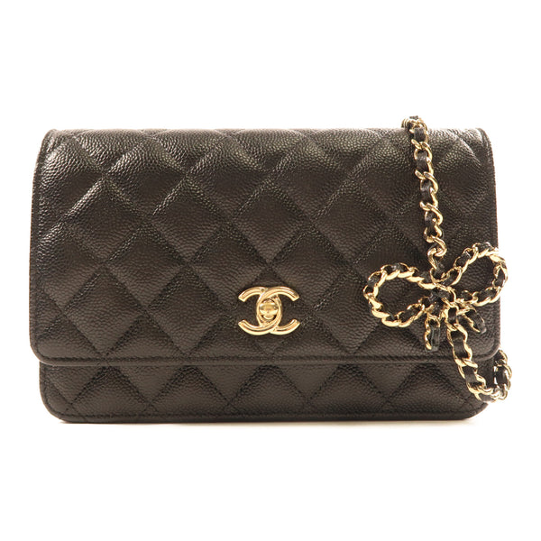 CHANEL CC GHW Wallet On Chain Crossbody Shoulder Bag Calfskin Leather