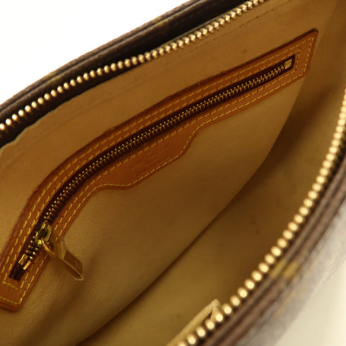 LOUIS VUITTON LV GHW Looping MM Shoulder Bag Monogram M51146 Brown