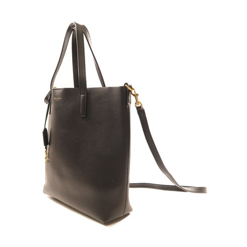 SAINT LAURENT YSL GHW Toy Shopping 2Way Shoulder Calfskin Leather 600307.0222