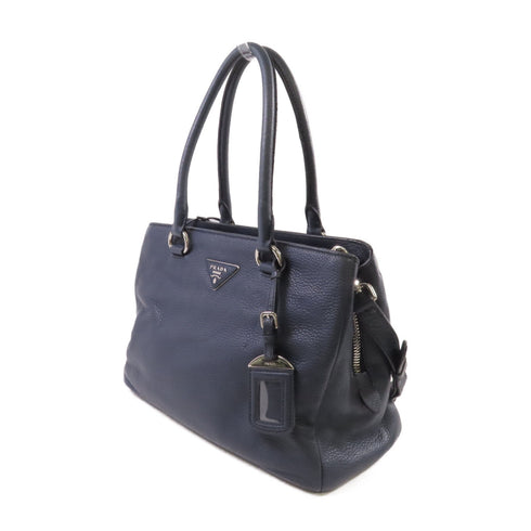 PRADA SHW Handbag Shoulder Bag Crossbody Calfskin Leather 1BA853 Blue