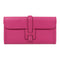 HERMES Jige Elan 29 Clutch Swift Leather Rose Pourpre