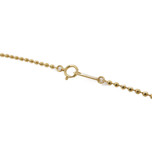 JEWELRY 0.64ct Ruby 0.54ct Diamond Necklace 18K Yellow Gold