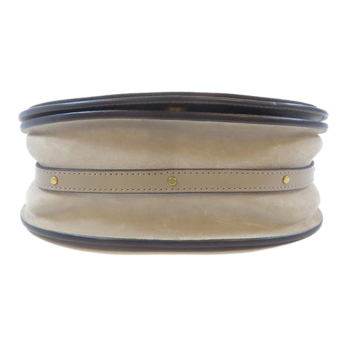 CHLOE GHW Nile Medium 2 Way Shoulder Handbag Leather Gray