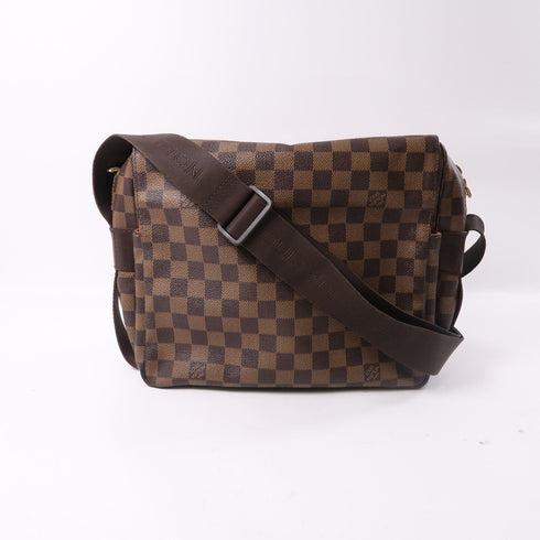 LOUIS VUITTON LV GHW Naviglio Shoulder Messenger Bag N45255 Damier Brown v1