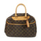 LOUIS VUITTON LV GHW Deauville GM Handbag M47270 Monogram Brown