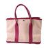 HERMES PHW GardenParty PM Tote Bag Handbag Canvas Stamp C Rose Pourpre Purple