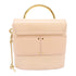 Chloe GHW Aby Lock 2 Way Chain Shoulder Bag Calfskin Leather Beige