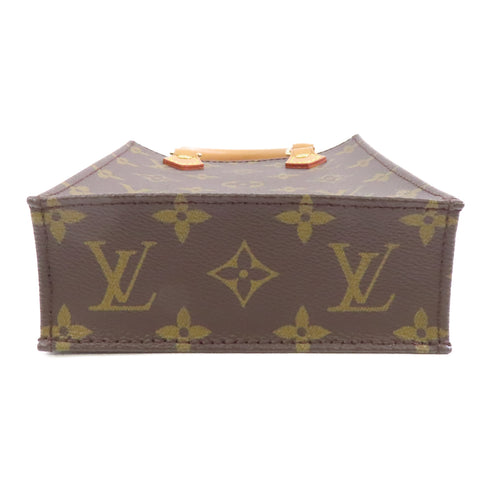 LOUIS VUITTON LV GHW Petit Sac Plat 2 Way Shoulder Bag M81295 Monogram Brown v2