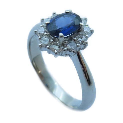 FINE JEWELRY 0.43ct/0.87ct Diamond Ring Platinum PT900 US#6.25