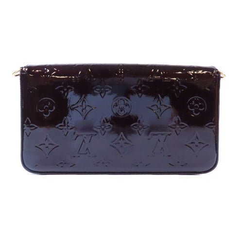 LOUIS VUITTON LV GHW Pochette Felicie Shoulder Bag M61267 Patent Leather Purple