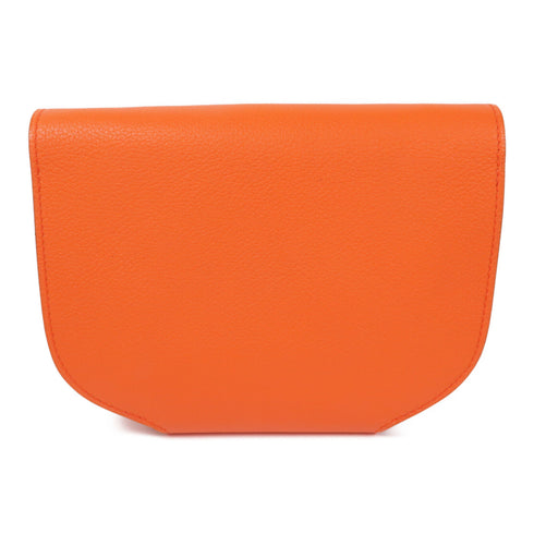 HERMES GHW Mini Convoyeur Shoulder Bag Evercolor Leather 9J Feu