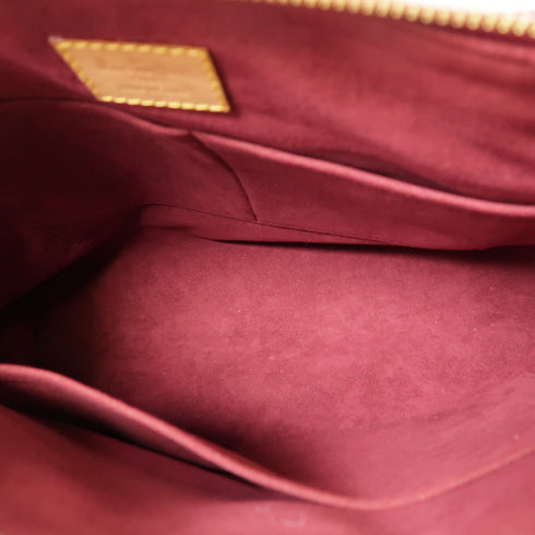 LOUIS VUITTON LV GHW Pallas 2 Way Shoulder Handbag M40906 Monogram Brown/Purple