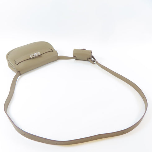 HERMES PHW Kelly Moove Shoulder Crossbody Bag Veau Swift Leather Etoupe Brown