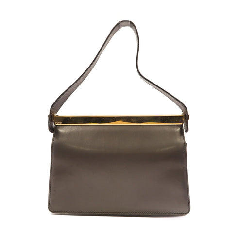 GUCCI GG GHW Handbag Calfskin Leather