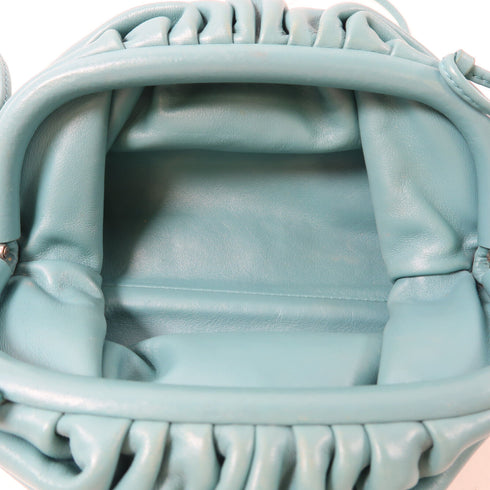 BOTTEGA VENETA BV SHW Mini Pouch Shoulder Bag Calfskin Leather Marrs Green