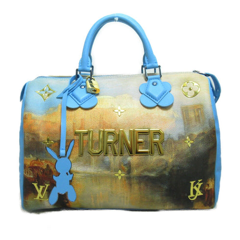 LOUIS VUITTON LV Turner Speedy 30 Handbag M43306 Masters Collection Blue Brown