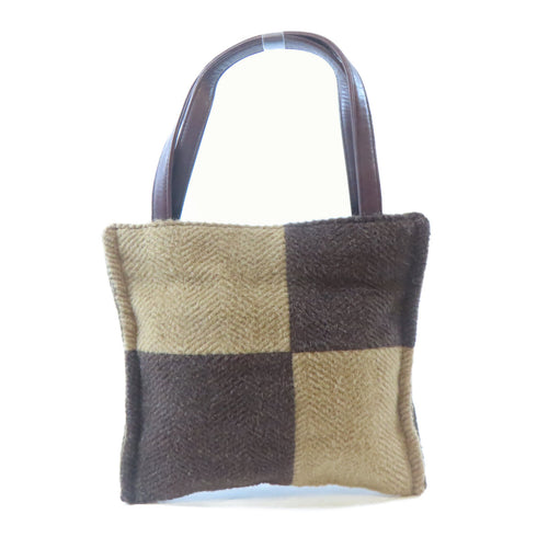 Agnes B. Hand Bag Tote Bag VoBI Wool Brown