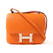 HERMES PHW Constance 24 Shoulder Bag Swift Leather Orange