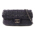 CHANEL CC SHW Chain Shoulder Handbag Pattern Leather Dark Purple