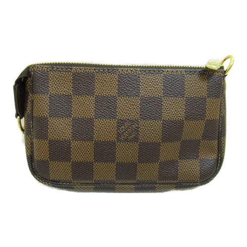 LOUIS VUITTON LV GHW Mini Pochette Accessoires Handbag N58009 Damier Brown v1