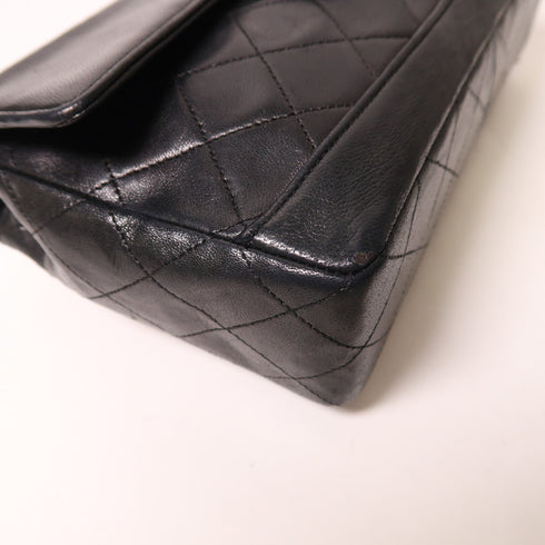 CHANEL CC GHW Chain Shoulder Bag Lambskin Leather Black v3