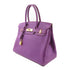 HERMES GHW Birkin 30 Handbag Togo Leather P9 Anemone