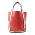 ANYA HINDMARCH Handbag Canvas Red Brown