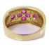 Fine Jewelry 0.70ct Ruby 0.031ct Diamond Ring US#7.25 18K Yellow Gold