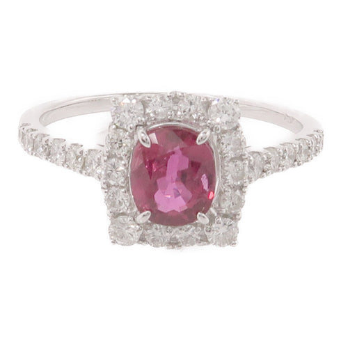 JEWELRY 1.20ct Ruby 0.61ct Diamond Ring PT950 Platinum US#8.25