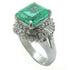 FINE JEWELRY 2.84ct Emerald 0.66ct Diamond Ring PT900 Platinum US#5.75