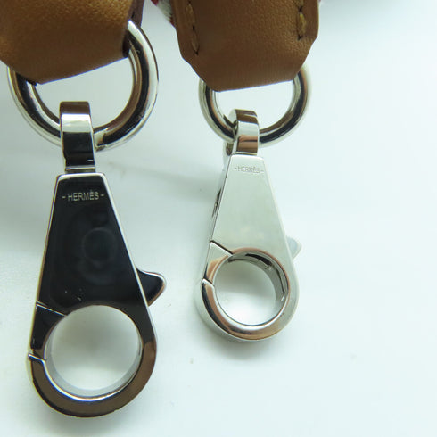 HERMES PHW Sangle Cavele Strap Shoulder Strap Canvas Multicolor